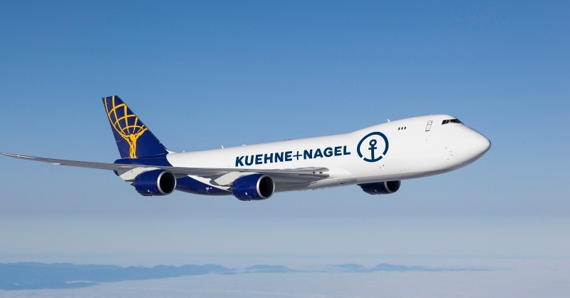 Kuehne+Nagel receives its first Boeing 747-8 Freighter “Inspire