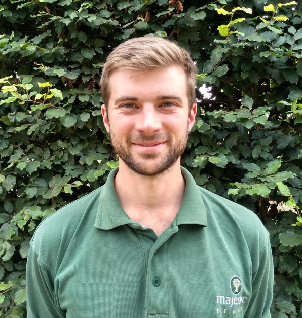 Eliot Barden, Aftercare, Apprenticeship and Training Manager for Majestic Trees, UK