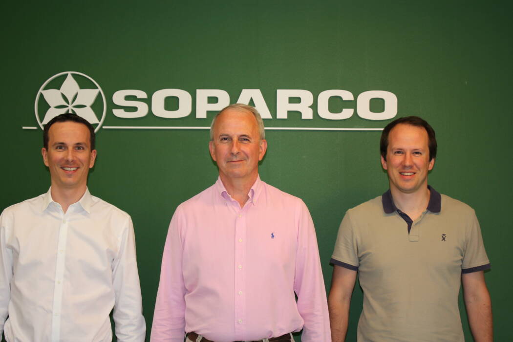 Soparco, in Condé-sur-Huisne, halfway between Paris and Le Mans, is a third-generation family business. (Left to right: Adrien Cohu, Philippe Cohu, and Romain Cohu.)