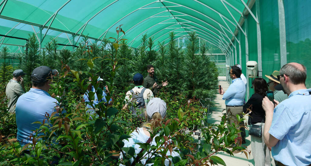 Delegates visiting the Botanic Garden Mount Annan