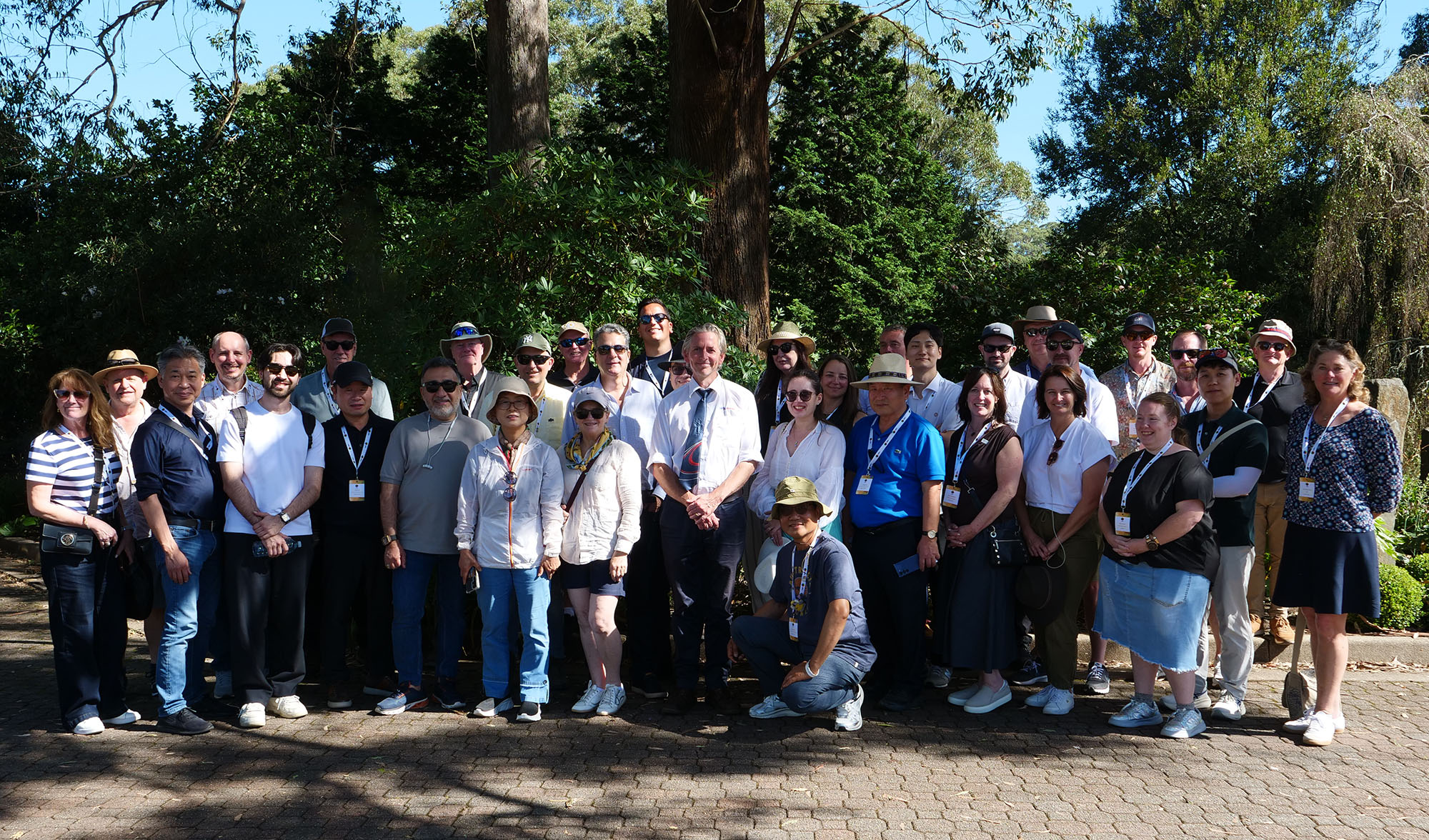 Meeting delegates on a tour of the Botanic Garden in Mount Tomah