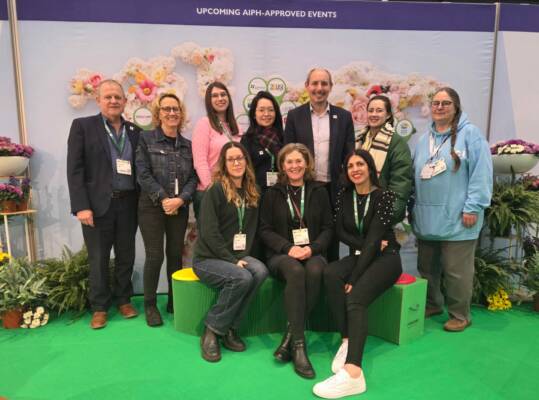 AIPH members gathered at the AIPH stand during IPM Essen.