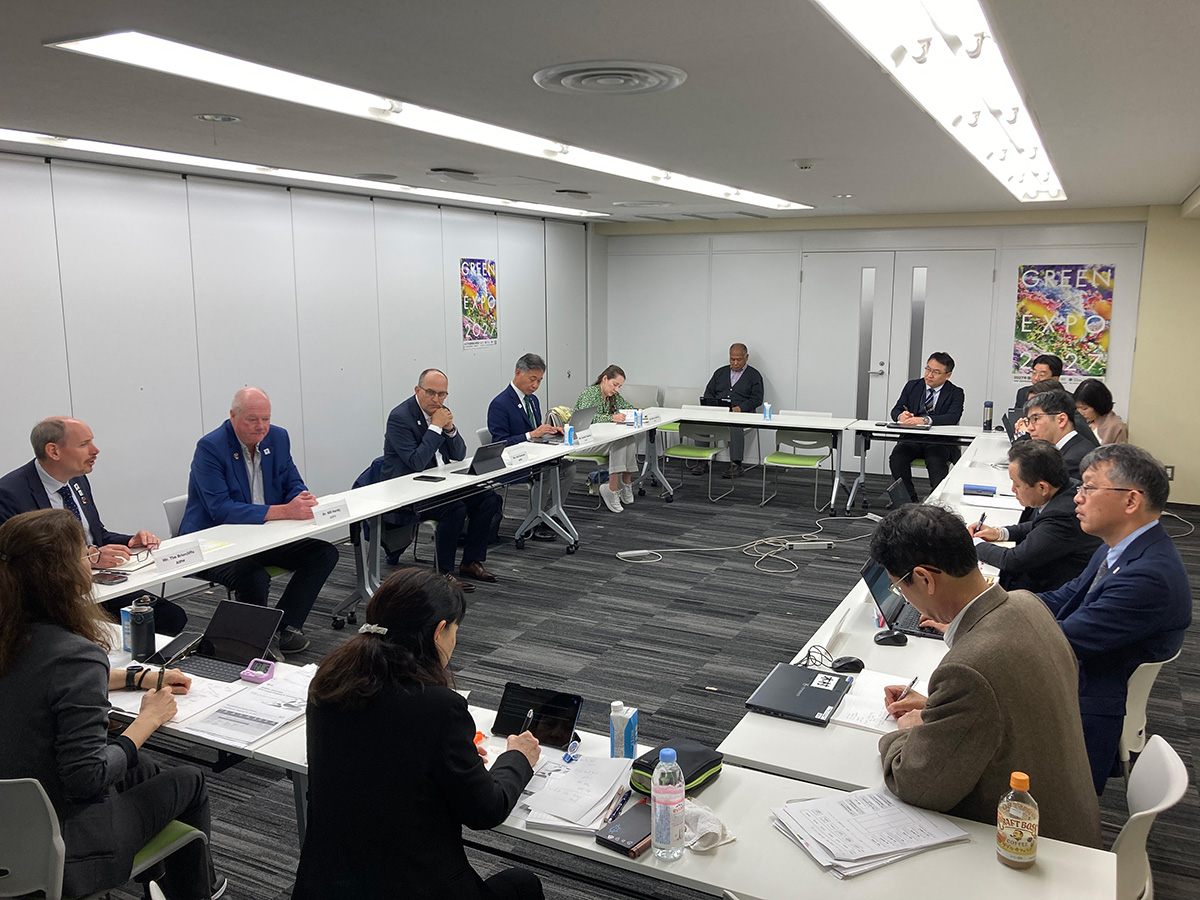 AIPH delegation and organisers in formal meeting reviewing GREEN×EXPO 2027 plans