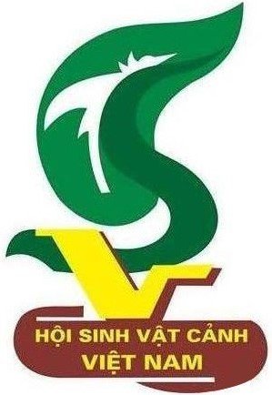 Green stylised leaf and bird logo with yellow “V” and red base reading “Hội Sinh Vật Cảnh Việt Nam”.