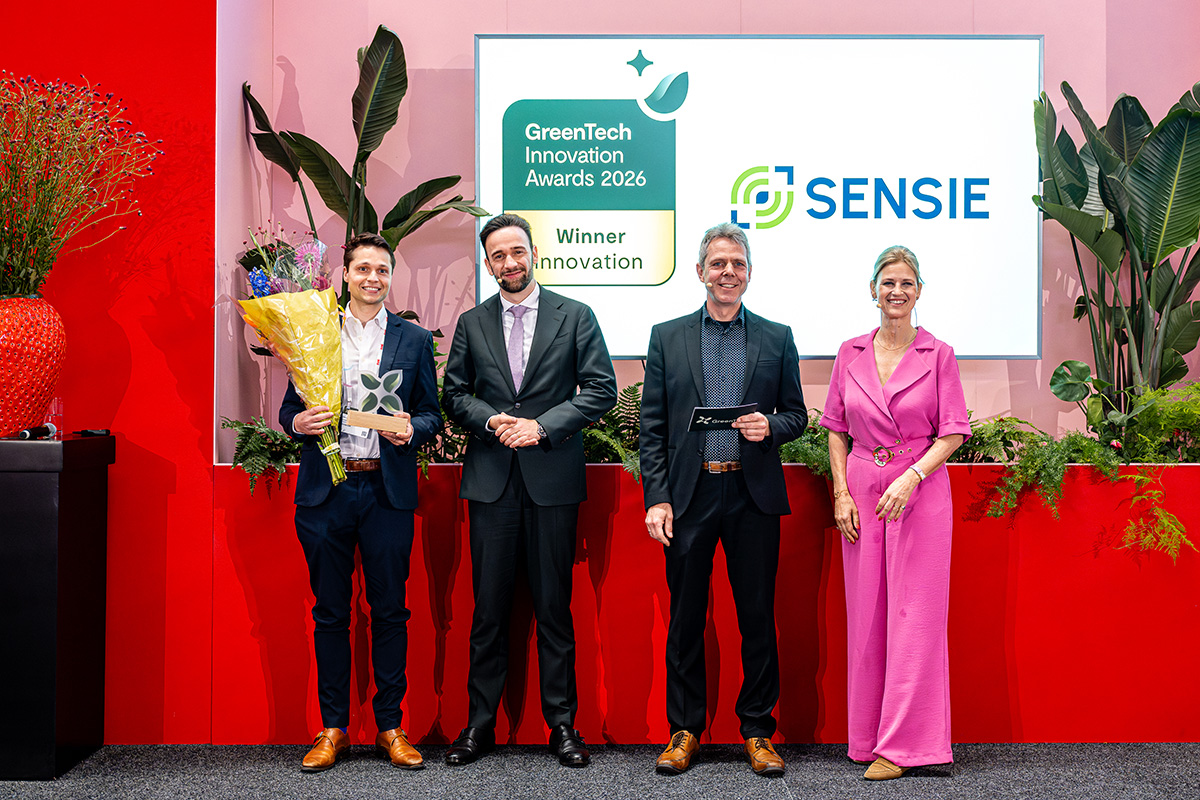 Sensie receives the GreenTech Innovation Awards 2026 Innovation Award.